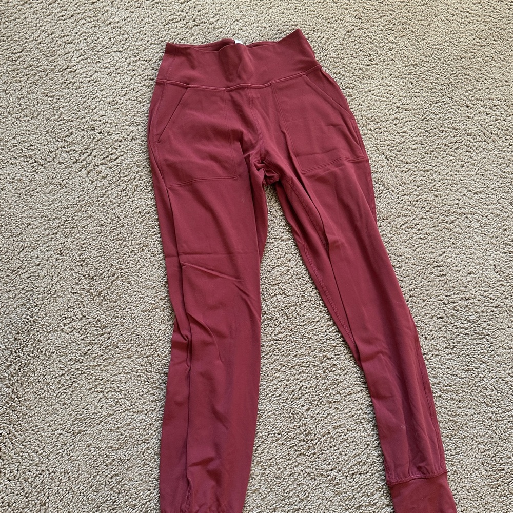 Lululemon align joggers red size 4